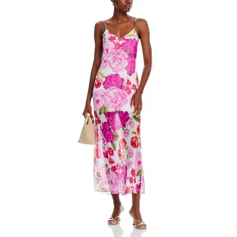 NEW GENERATION LOVE marcella maxi dress in pink floral fantasy